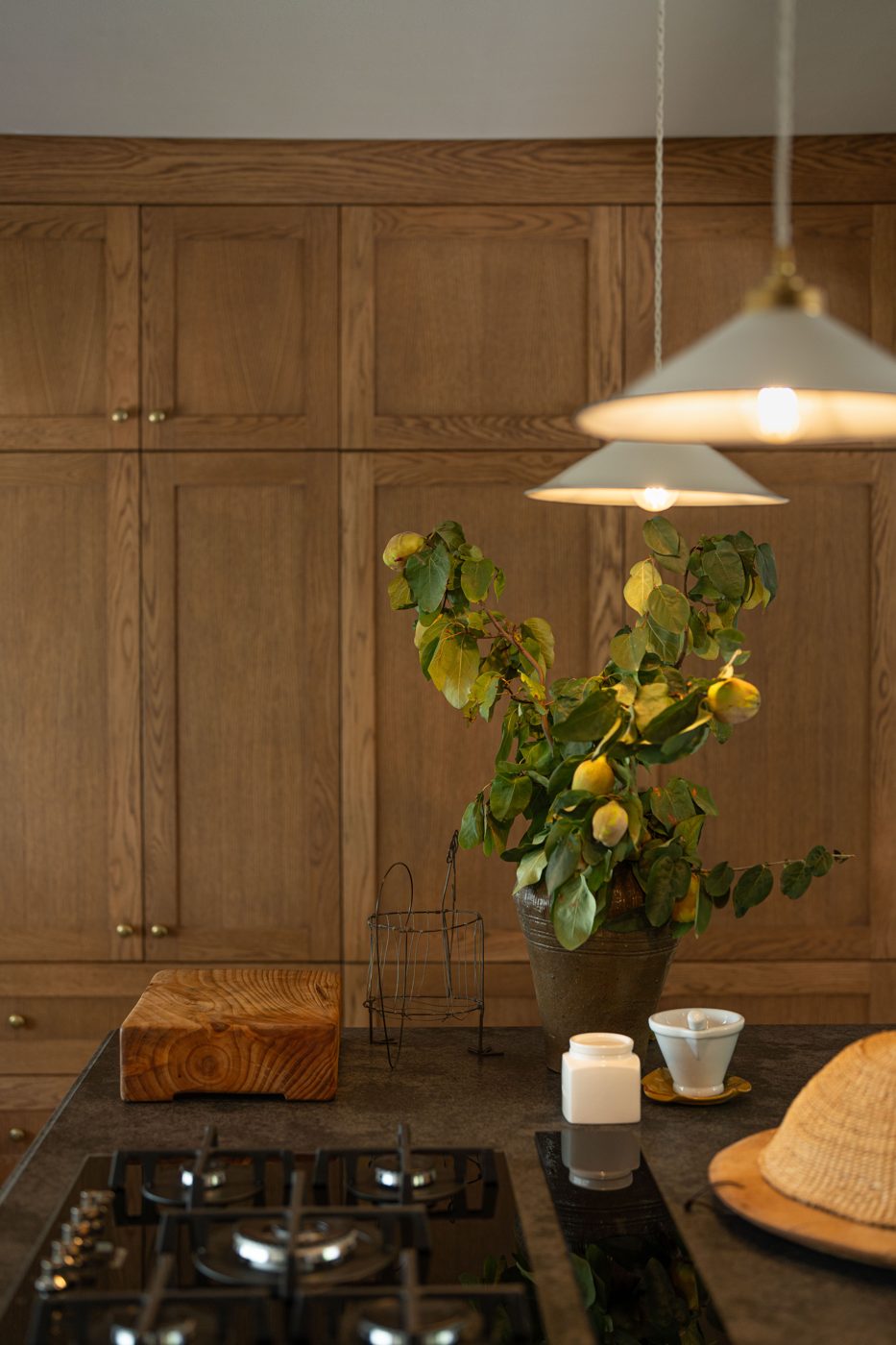 Dining nook with pendant light in a Franschhoek home